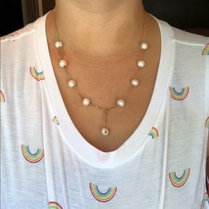 Pearl Knot Gold Necklace